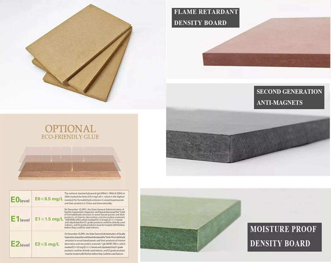 Chinese Linyi Good Quality Thin MDF / HDF Board / MDF Sheet 3mm